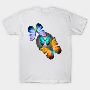 Gorgeous Sublime Morpho Butterflies Multicolored T-Shirt